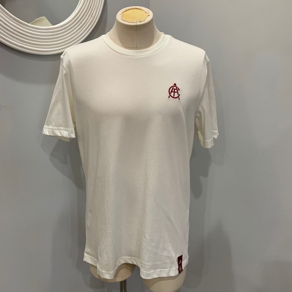 NEW! Arsenal Champions League Adidas Graphic Premium T-Shirt White Sz Lg EH5622